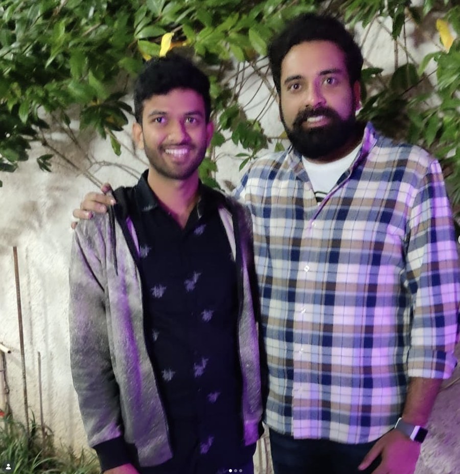Savan with stand-up comedian Anubhav Singh Bassi after his show