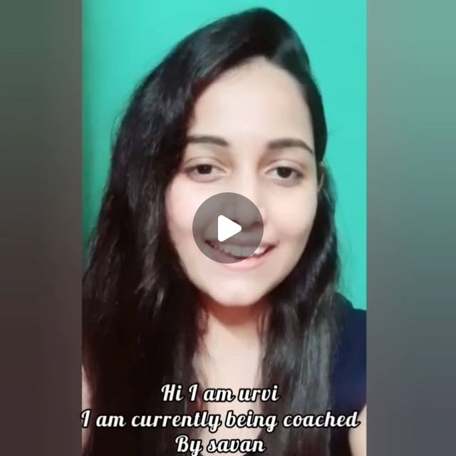 Urvi speaking on camera about being coached by Savan
